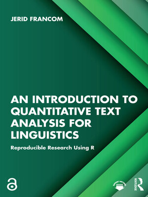 cover image of An Introduction to Quantitative Text Analysis for Linguistics